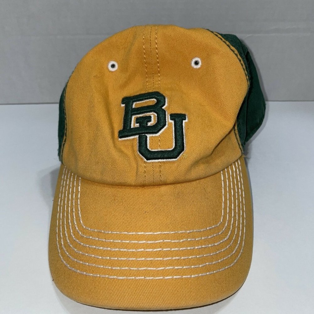 Green Yellow Baylor University Embroidered 47 Brand Adjustable Dad Hat Cap